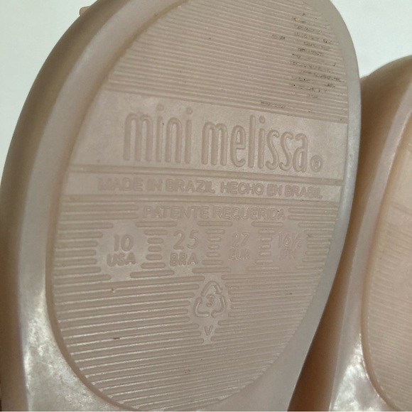 Mini Melissa Ultragirl II Kitty Cat Mary Jane Ballet Flats Light Pink Jelly 10 - Picture 10 of 11